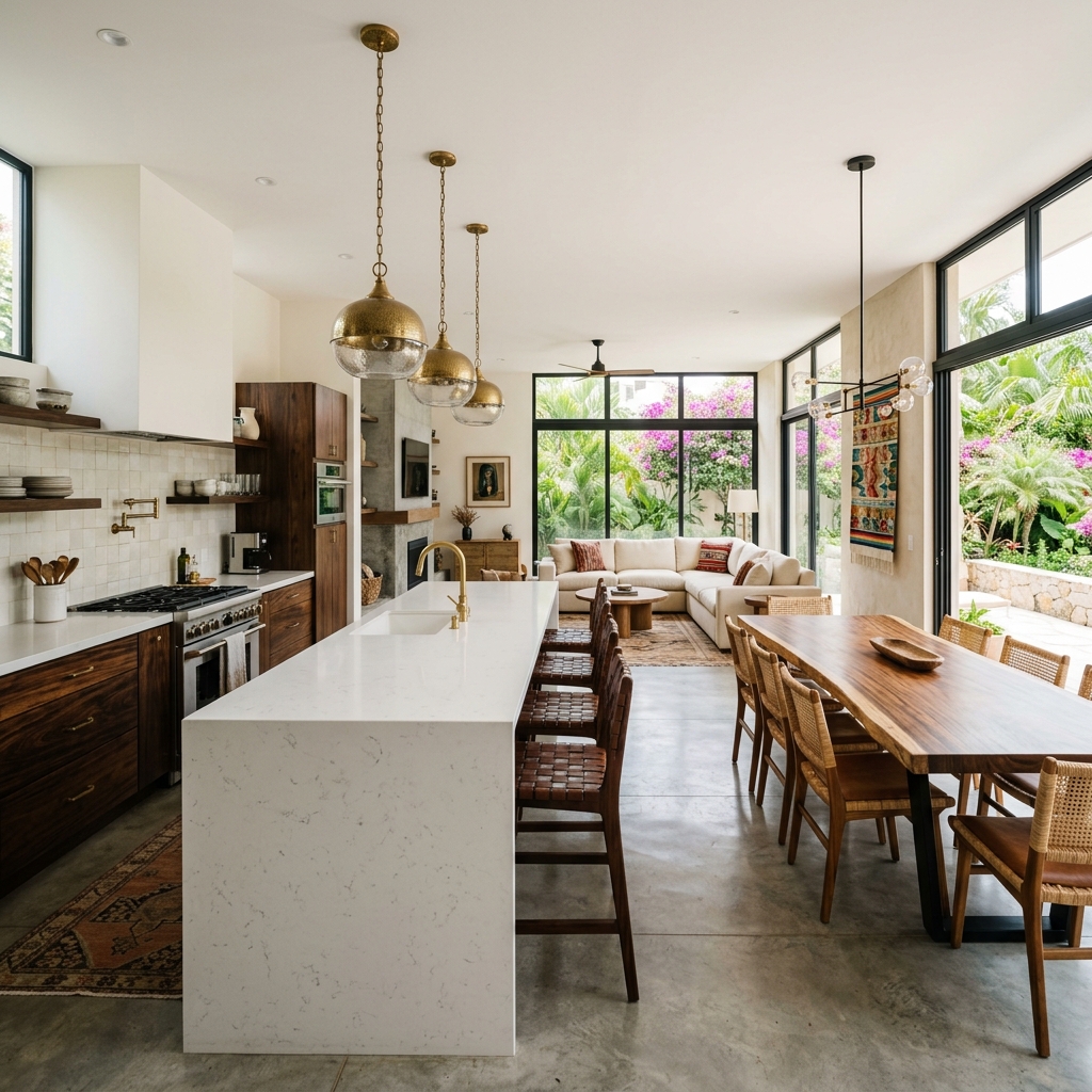 Cocina abierta al comedor: pros, contras y soluciones de diseño
